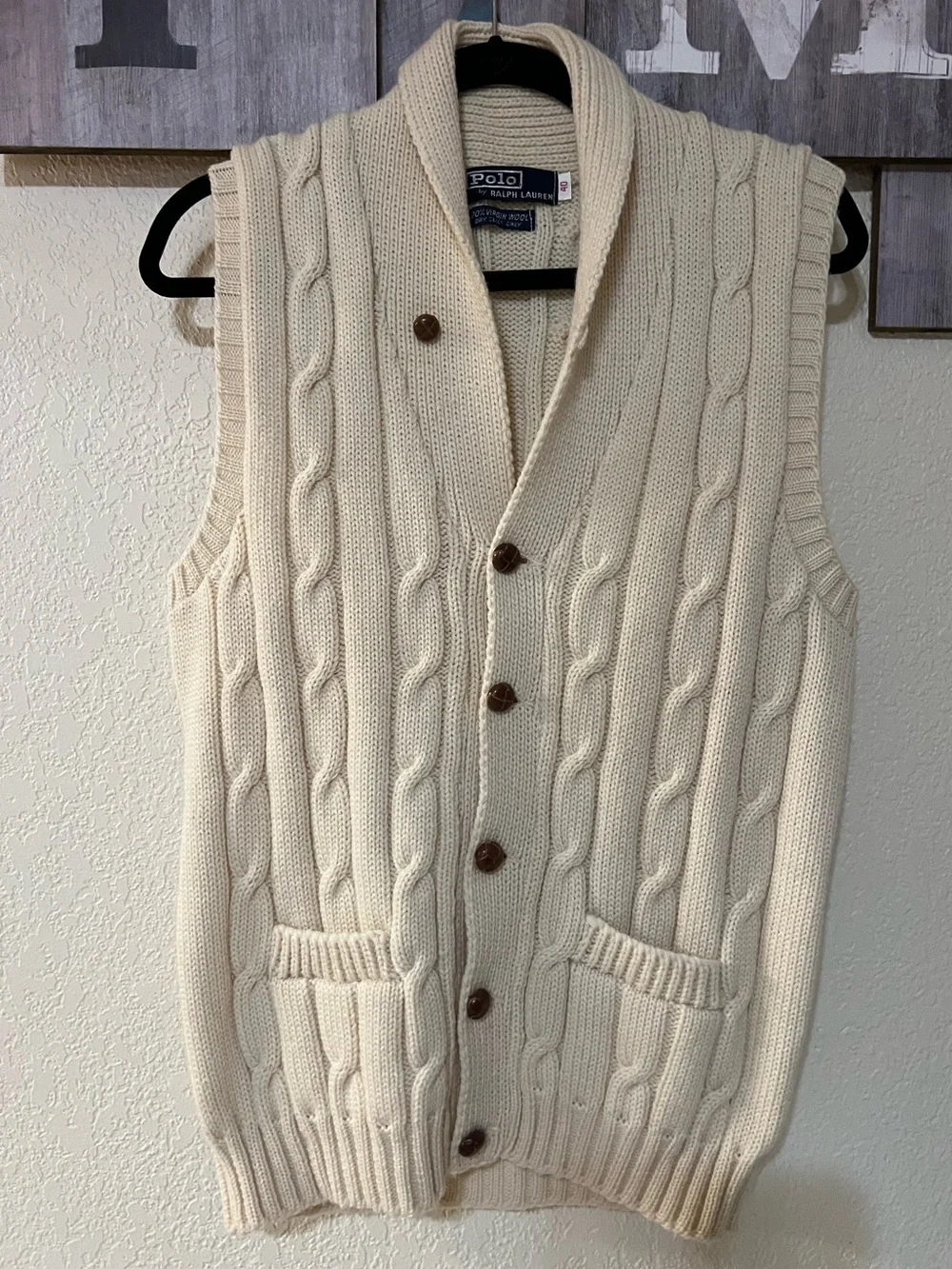 Polo Ralph Lauren Sleeveless Sweater / Vest, size 40